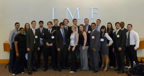 At the IMF Headquarters, Washington DC